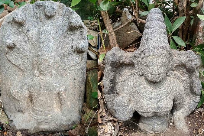 Ancient Chola-era sculptures unearthed near Villupuram village in TN