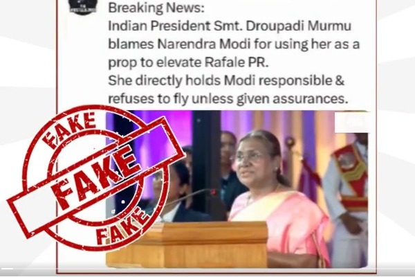 PIB Fact Check flags AI-manipulated video of President Murmu with false claims about PM Modi, Rafale