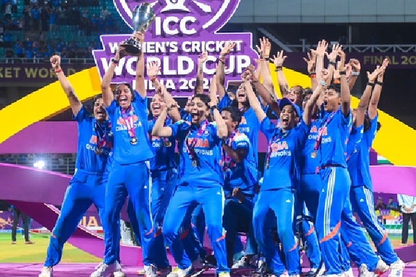 Women in Blue, World Champions: Tech titans Sundar Pichai, Satya Nadella hail India’s historic World Cup win