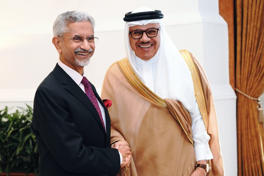 EAM Jaishankar welcomes Bahrain’s Foreign Minister in New Delhi for 5th India-Bahrain High Joint Commission