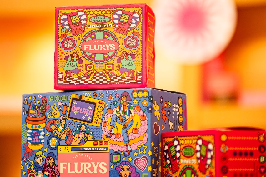 Flurys reimagines its legacy through
a collaboration with illustrator Srishti Gupta Roy
