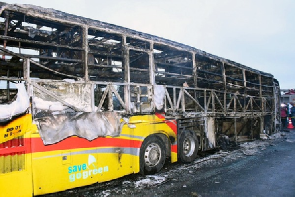 Andhra bus fire tragedy: Owner of travel agency arrested