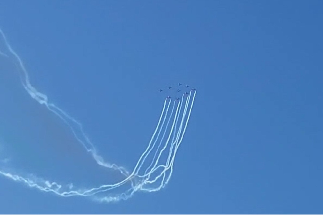 Tejas,⁠ Rafale sparkle at IAF flypast over Brahmaputra