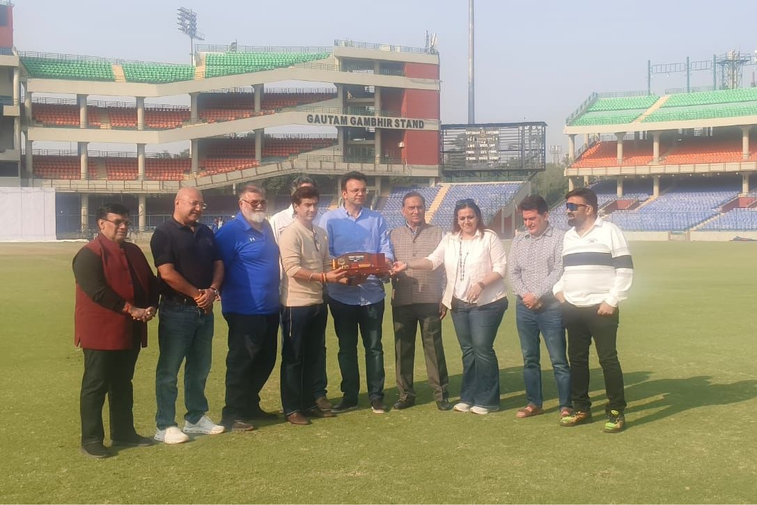 BCCI chief Mithun Manhas congratulates Rohan Jaitley as Arun Jaitley Stadium hosts 300+ first-class matches