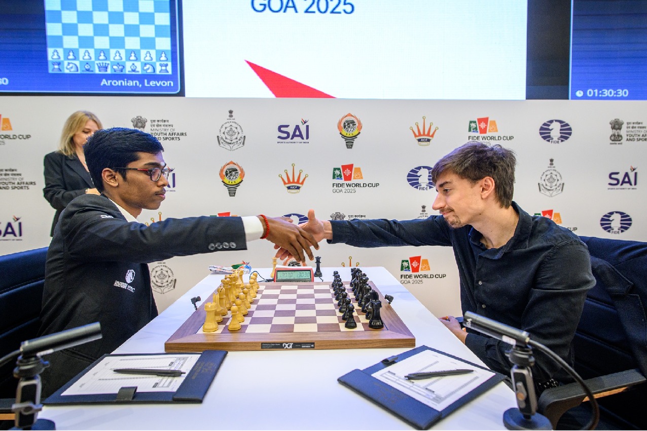 FIDE World Cup 2025: Praggnanandhaa survives a scare; Arjun, Karthik, Harikrishna held in first game of Rd 4