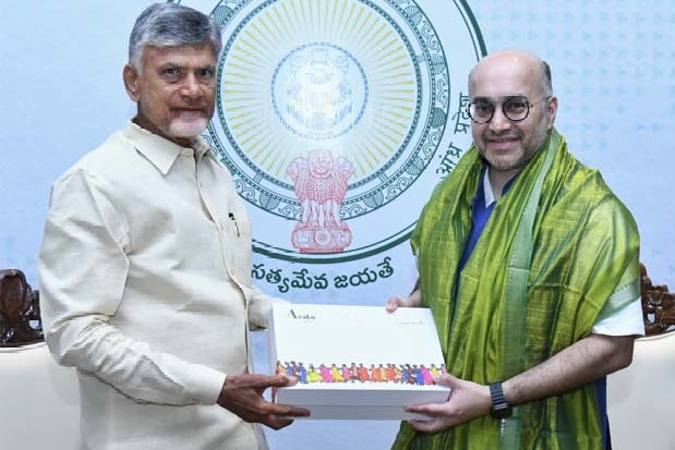 Bharat Forge Vice Chairman Meets Chief Minister Chandrababu Naidu in Visakhapatnam