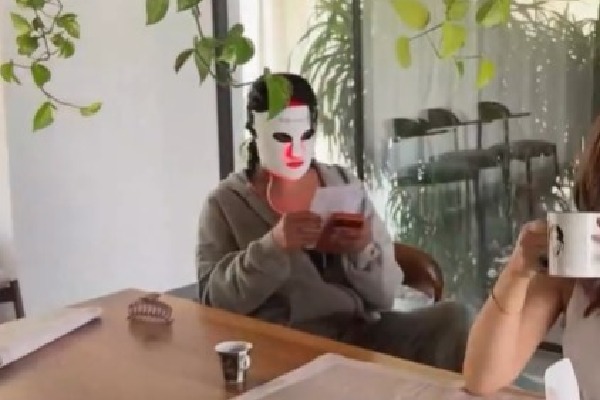 Priyanka Chopra is seen working on her Telugu as she shares the Varanasi launch from her eyes