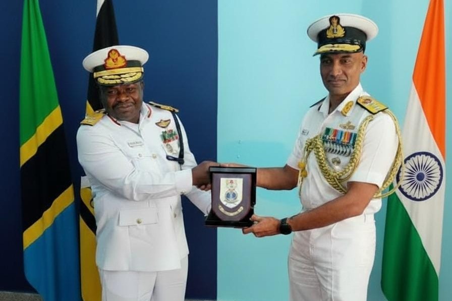 Indian, Tanzanian Navy officials discuss maritime security