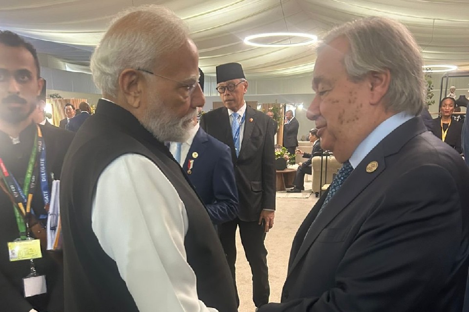 PM Modi has 'very productive conversation' with UN chief Guterres during G20 Summit