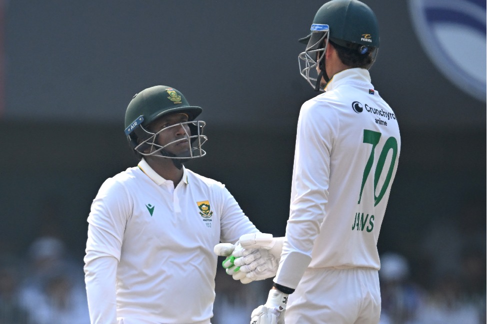 2nd Test: Muthusamy’s century, Jansen’s fifty take South Africa to 428/7