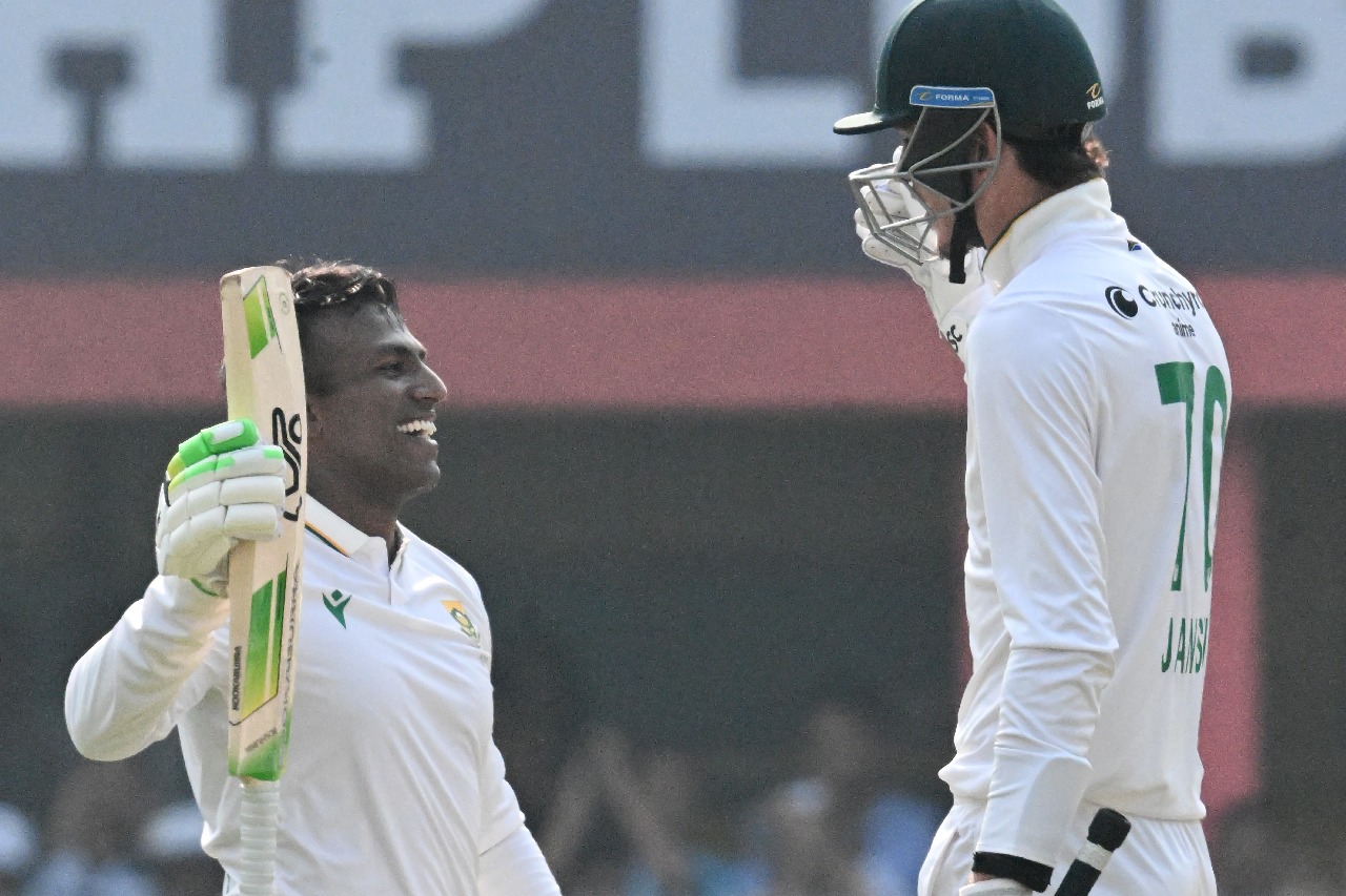 2nd Test: Muthusamy’s 109, Jansen’s 93 take South Africa to 489 against India