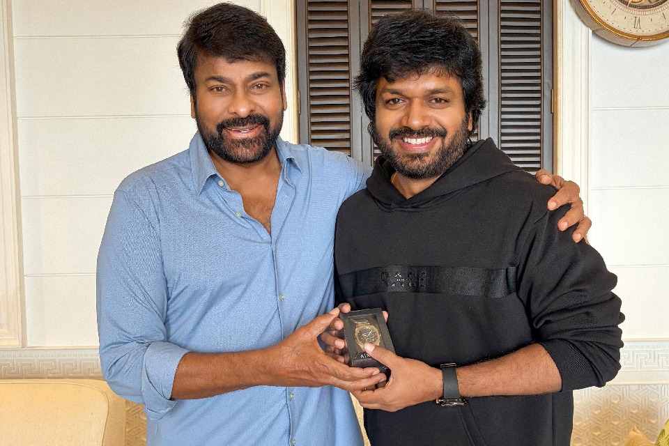 Megastar Chiranjeevi gifts director Anil Ravipudi a special watch on his birthday