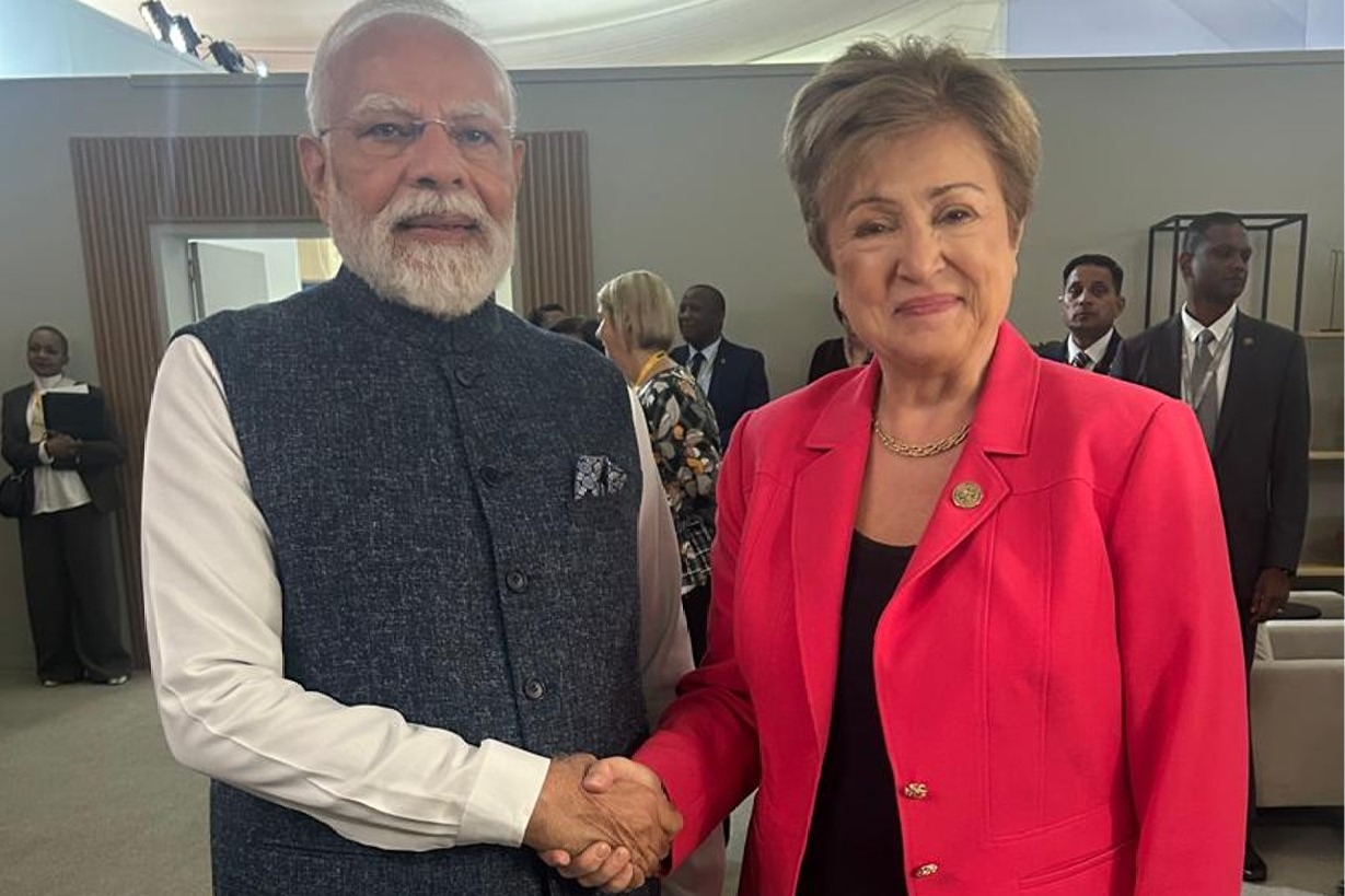 G20 Summit: PM Modi meets IMF Chief Kristalina Georgieva