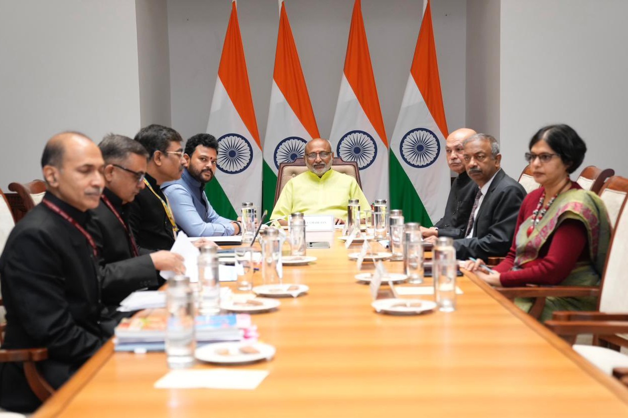 Rammohan Naidu briefs VP Radhakrishnan on key initiatives of Civil Aviation Ministry