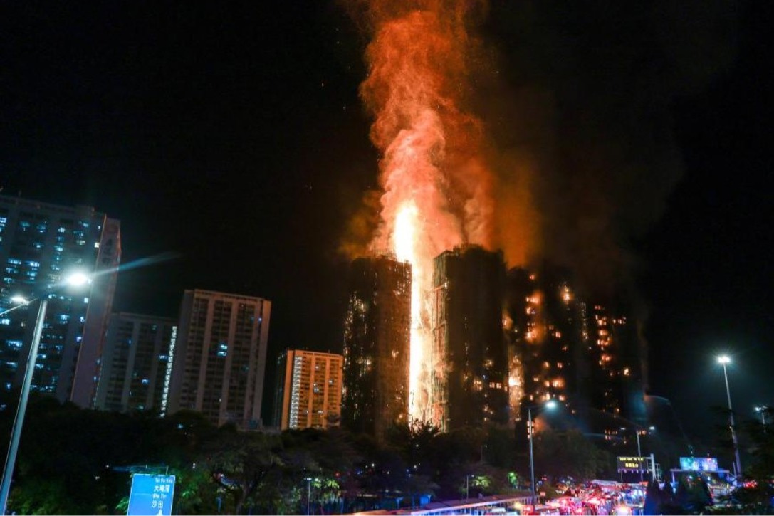 44 killed as fire engulfs high-rise Hong Kong buildings, 3 arrested