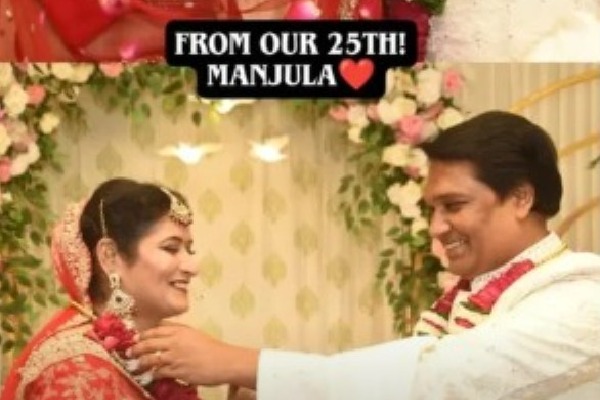 CID's Abhijeet aka Aditya Srivastava remarries his wife after 25 years, shares a 'varmala' pic