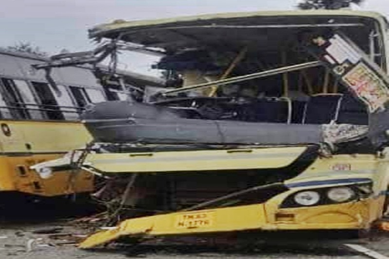 Tamil Nadu: 12 killed, 40 injured as 2 buses crash head-on in Sivaganga