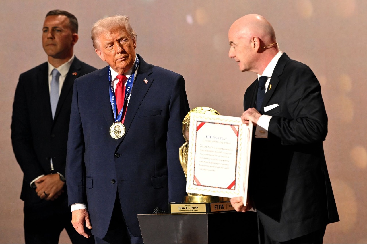 President Trump awarded FIFA Peace Prize at World Cup draw