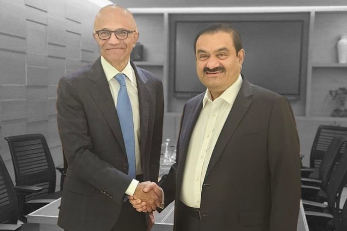 Gautam Adani, Satya Nadella discuss vast potential of AI