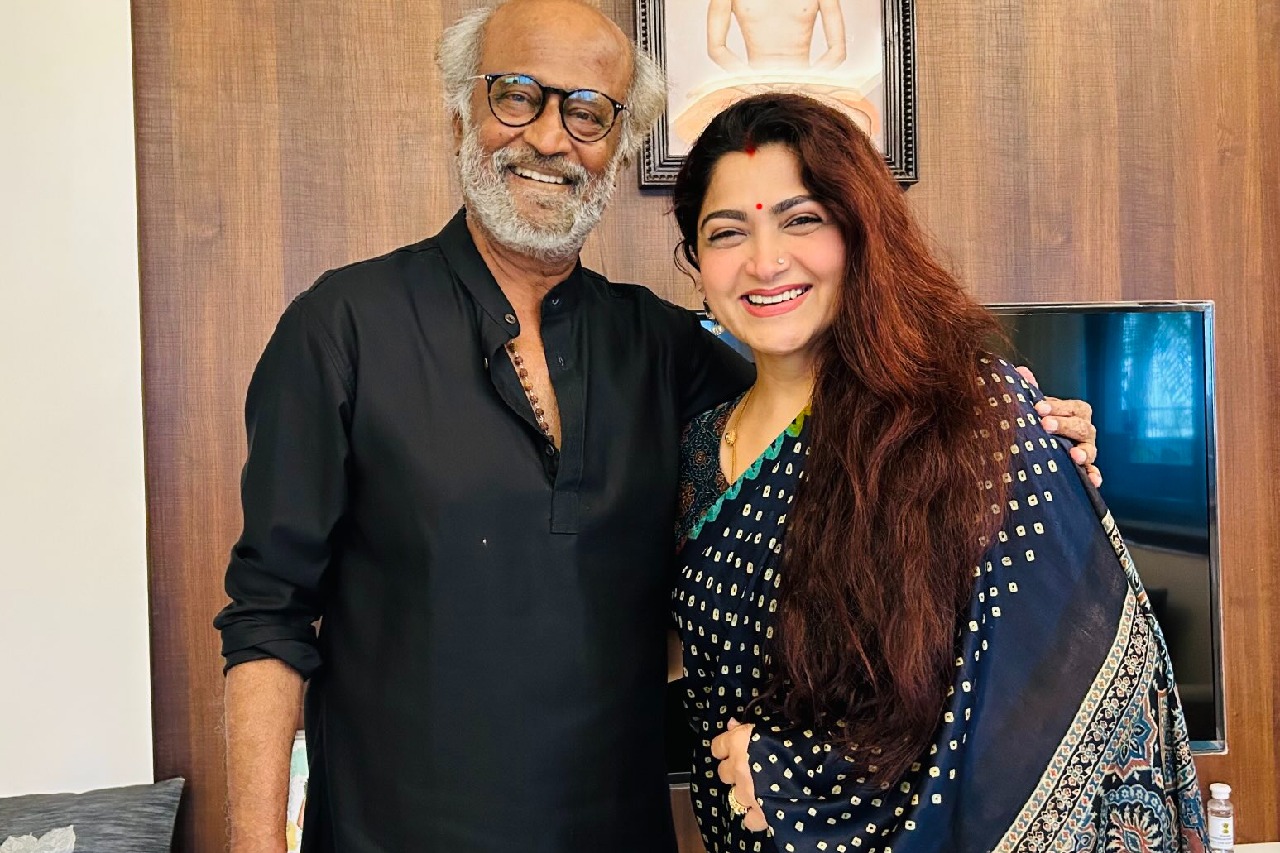 Khushbu Sundar calls Rajinikanth: God's favourite child!