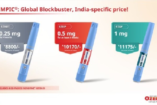 Weight-loss drug Ozempic launched in India, priced at Rs 8,800 a month