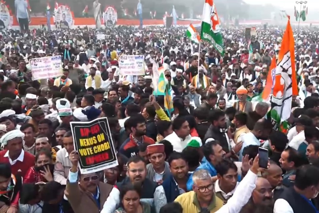 'Not our people': Cong distances from objectionable slogans against PM at 'vote chori' protest