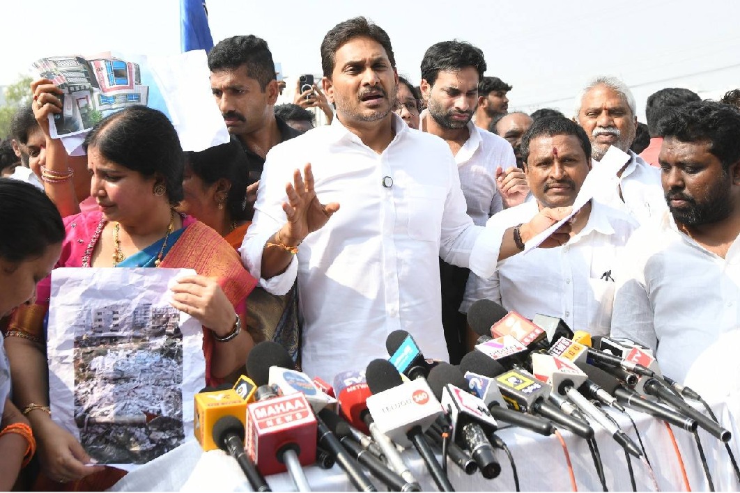 Jagan Mohan Reddy Demands CBI Probe into Vijayawada Demolitions