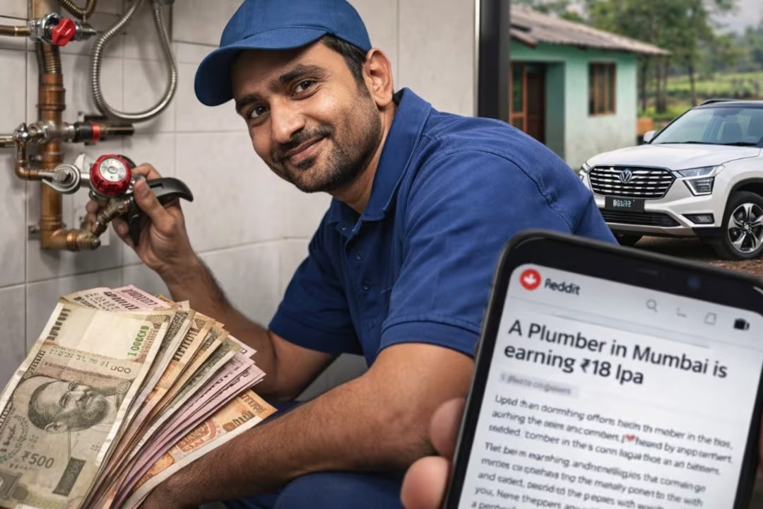 ప్లంబర్ సంపాదన ఏడాదికి రూ.18 లక్షలా.. !