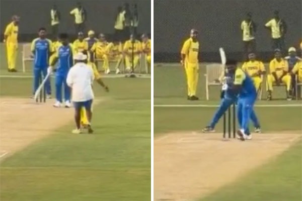 మురళీధరన్ బౌలింగ్.. ధోనీ కీపింగ్.. సిక్సర్‌తో ముగించిన సంజు శాంసన్