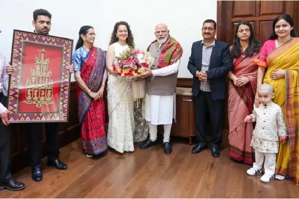 40వ పుట్టినరోజు సందర్భంగా ప్రధాని మోదీని కలిసిన కంగనా రనౌత్