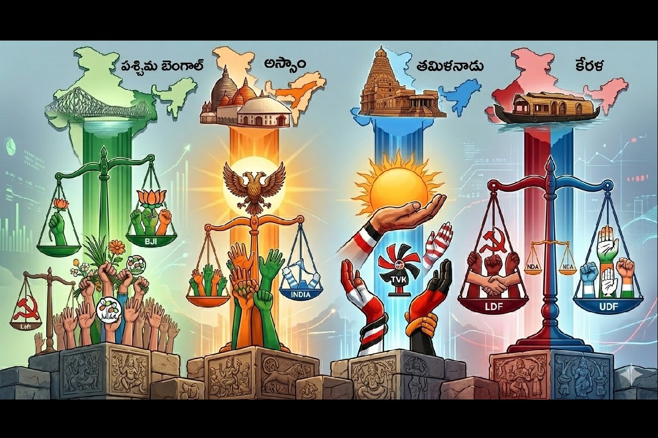 అసెంబ్లీ ఎన్నికల పోరు: బెంగాల్‌లో దీదీ హ్యాట్రిక్.. తమిళనాట స్టాలిన్ జోరు!