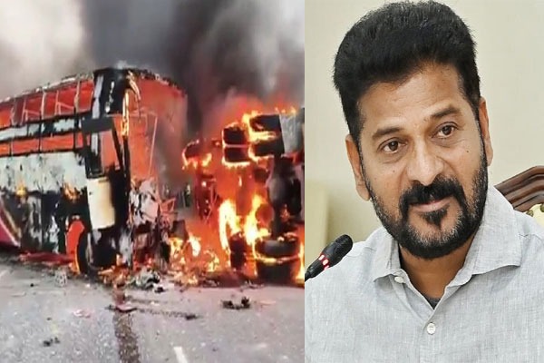మార్కాపురం బస్సు ప్రమాదంపై సీఎం రేవంత్ విచారం.. అధికారులకు కీలక ఆదేశాలు