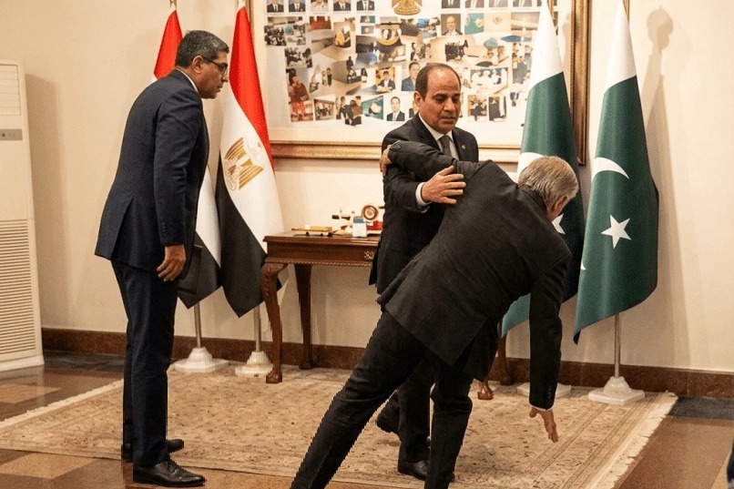 ఈజిప్ట్ మంత్రికి స్వాగతం పలుకుతూ కిందపడ్డ పాక్ ఉప ప్రధాని.. వీడియో ఇదిగో!