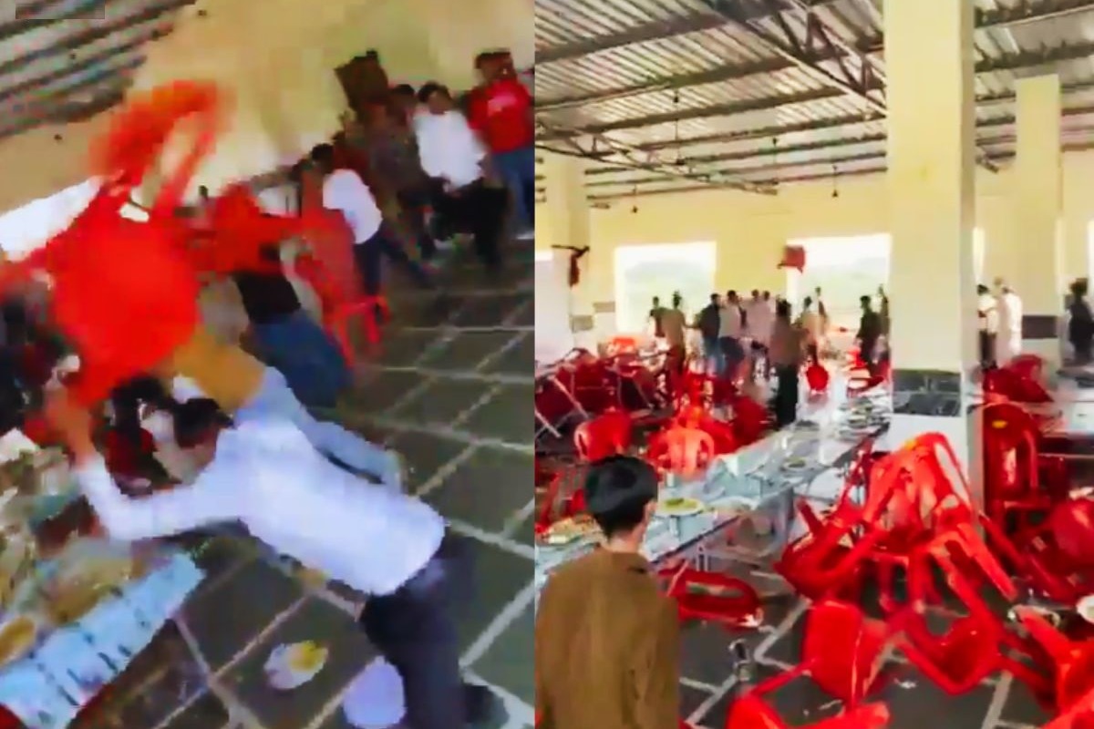 బిర్యానీలో లెగ్ పీస్ చిచ్చు.. పెళ్లి పందిట్లో కొట్టుకున్న బంధువులు.. వీడియో ఇదిగో!