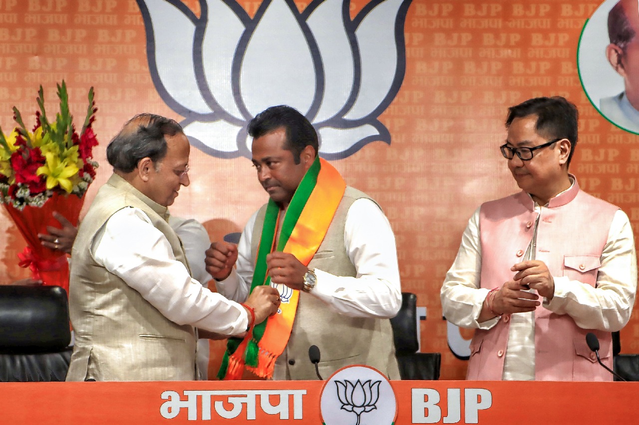 బెంగాల్ ఎన్నికల ముంగిట... బీజేపీలో చేరిన టెన్నిస్ దిగ్గజం లియాండర్ పేస్