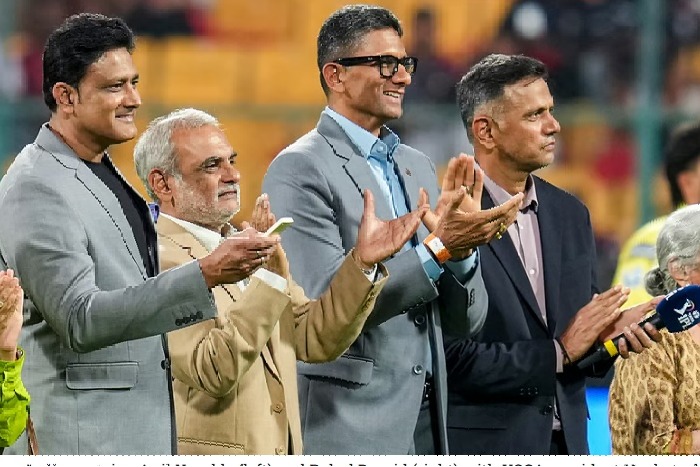 ద్రావిడ్, కుంబ్లేలకు అరుదైన గౌరవం.. రెండు ఎండ్లకు దిగ్గజాల పేర్లు!