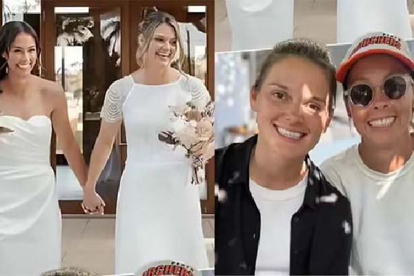 ఆసీస్ మహిళా క్రికెటర్ ను పెళ్లాడిన ఇంగ్లండ్ మహిళా క్రికెటర్!