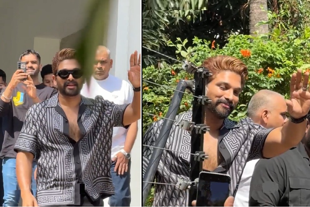 అభిమానులకు బన్నీ అభివాదం.. వీడియో ఇదిగో!