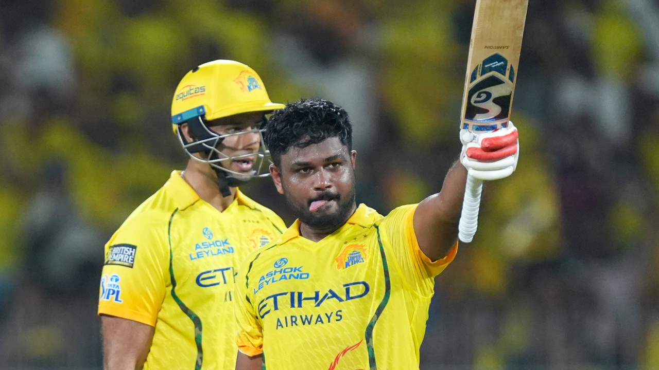 చెపాక్‌లో సంజూ శాంసన్ మెరుపు సెంచరీ... చెన్నై భారీ స్కోరు!