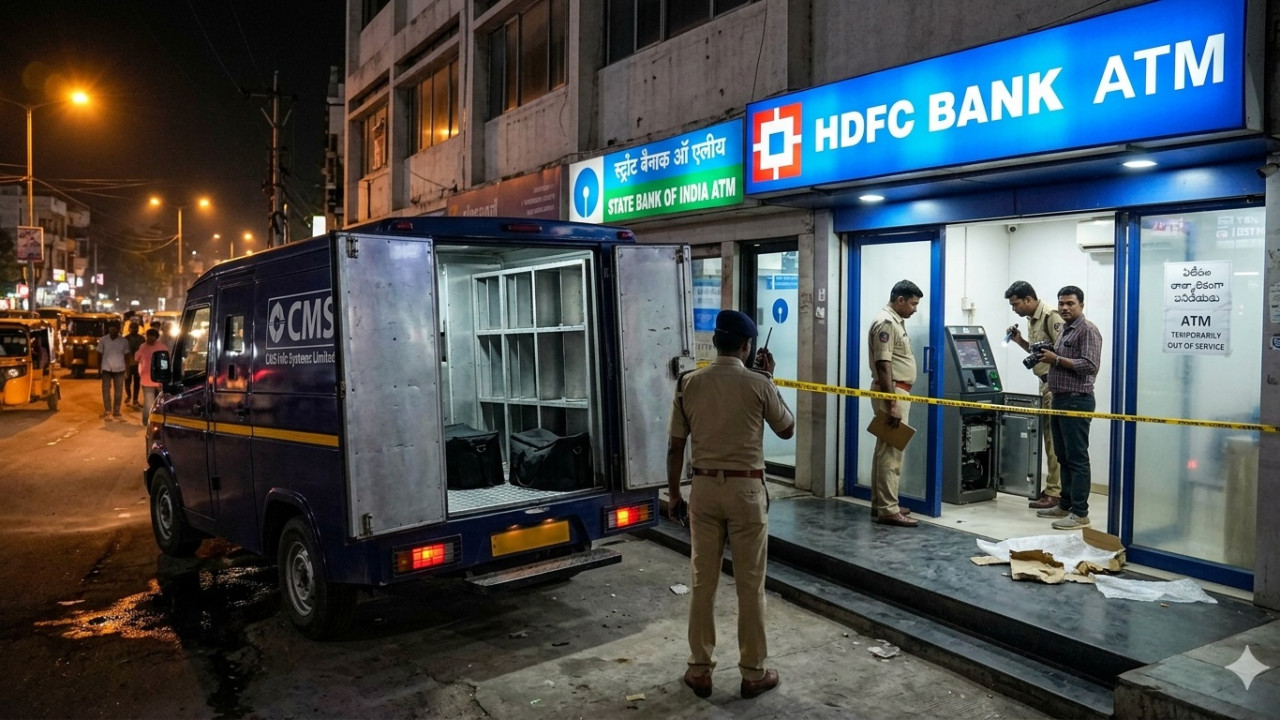 ఏటీఎంలలో పెట్టాల్సిన రూ.1.20 కోట్లతో కస్టోడియన్లు జంప్!