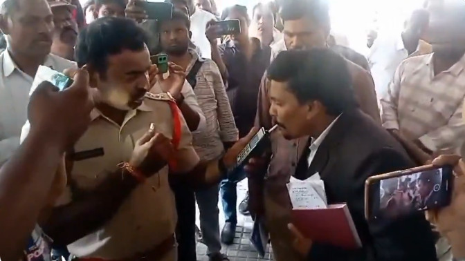 Mangli Case Advocate Alcohol Test at Panjagutta Police Station