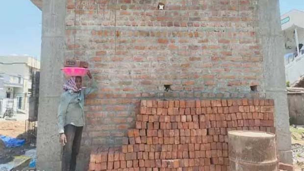 Lakshmirajam Former Teacher Now a Laborer After Job Loss in Jagitial