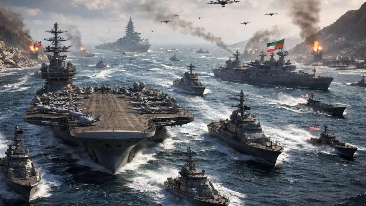 Hormuz Strait Blockade US Navy Deploys 15 Warships