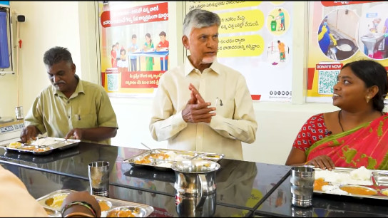 Anna Canteens Real Development Fills Poor People Stomachs Says Chandrababu