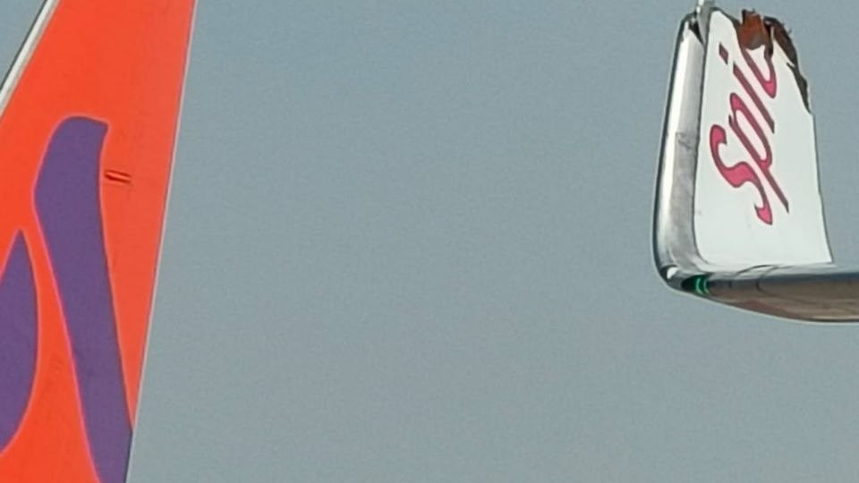 Delhi Airport Two Planes Collide on Taxiway