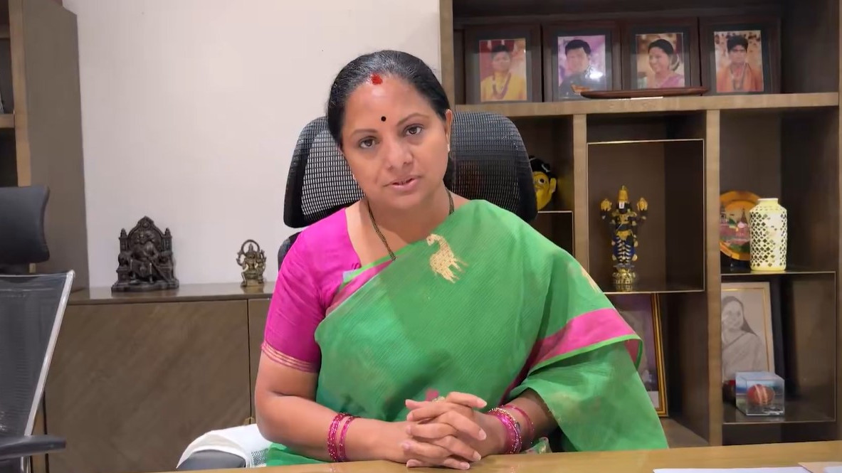 K Kavitha Angered Over Women Reservation Bill Failure Blames BJP