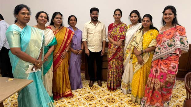 TDP Women Leaders Meet Revanth Reddy in Delhi