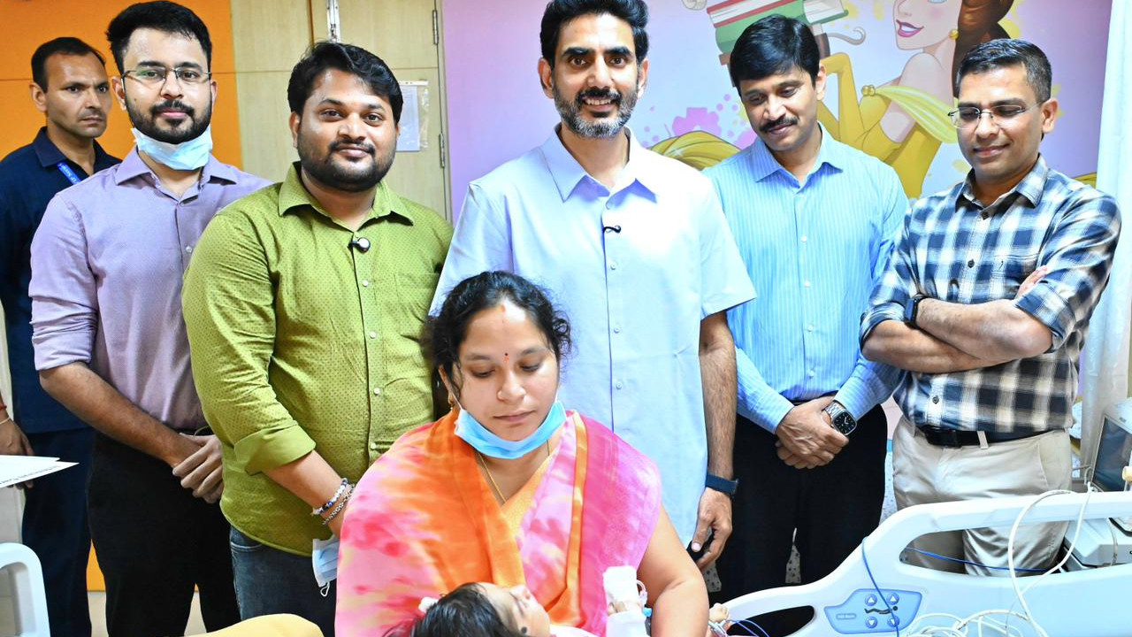 Nara Lokesh saves Punarvika life by bringing Rs 16 injection from US