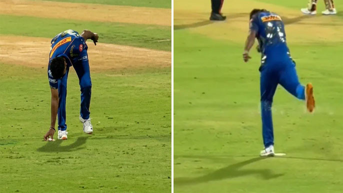 Jasprit Bumrah Screams In Frustration Kicks Bowling Marker Video Shocks All