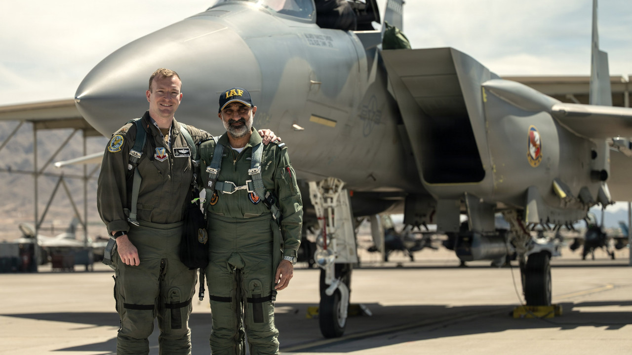 Indian Air Force Chief Amar Preet Singh Flies US F15EX Eagle II